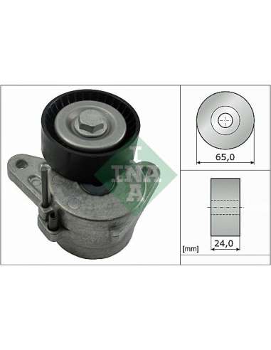 Brazo tensor, correa poli V Ina 534 0552 10 - Tensor  Correa auxiliar DriveAlign®