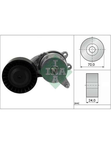 Brazo tensor, correa poli V Ina 534 0553 10 - Tensor  Correa auxiliar DriveAlign®
