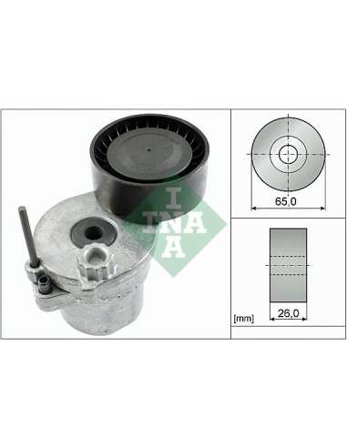 Brazo tensor, correa poli V Ina 534 0570 10 - Tensor  Correa auxiliar DriveAlign®