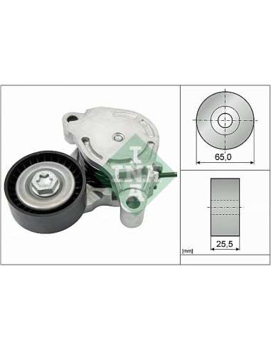 Brazo tensor, correa poli V Ina 534 0571 10 - Tensor  Correa auxiliar DriveAlign®