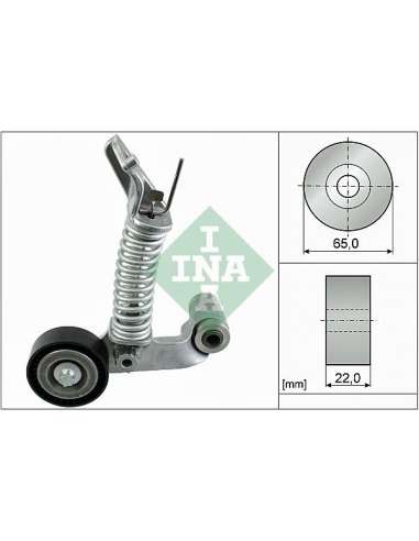 Brazo tensor, correa poli V Ina 534 0574 10 - Tensor  Correa auxiliar DriveAlign®