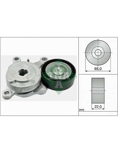 Brazo tensor, correa poli V Ina 534 0575 10 - Tensor  Correa auxiliar DriveAlign®