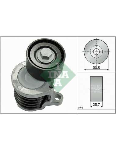 Brazo tensor, correa poli V Ina 534 0591 10 - Tensor  Correa auxiliar DriveAlign®