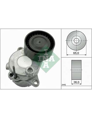 Brazo tensor, correa poli V Ina 534 0592 10 - Tensor  Correa auxiliar DriveAlign®