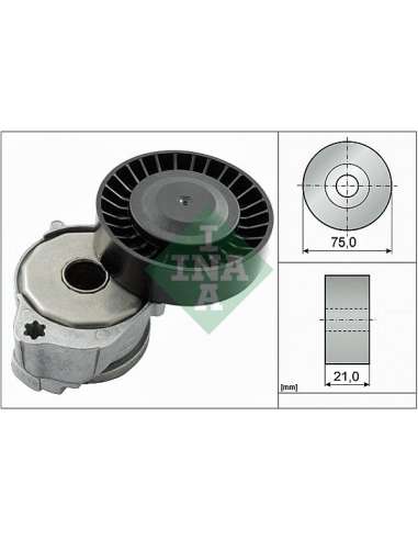 Brazo tensor, correa poli V Ina 534 0604 10 - Tensor  Correa auxiliar DriveAlign®