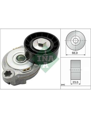 Brazo tensor, correa poli V Ina 534 0605 10 - Tensor  Correa auxiliar DriveAlign®