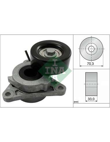 Brazo tensor, correa poli V Ina 534 0606 10 - Tensor  Correa auxiliar DriveAlign®