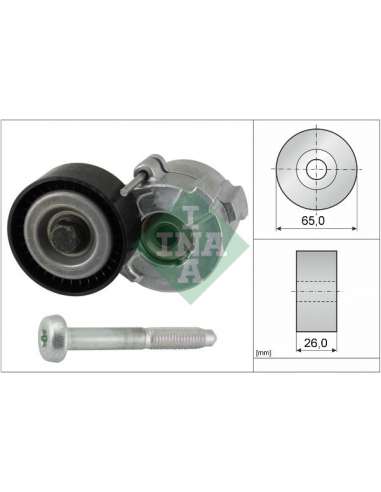 Brazo tensor, correa poli V Ina 534 0610 10 - Tensor  Correa auxiliar DriveAlign®
