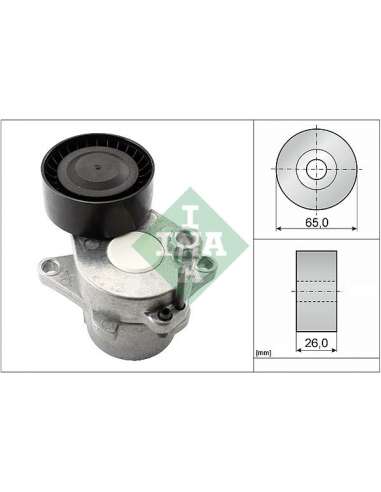 Brazo tensor, correa poli V Ina 534 0611 10 - Tensor  Correa auxiliar DriveAlign®