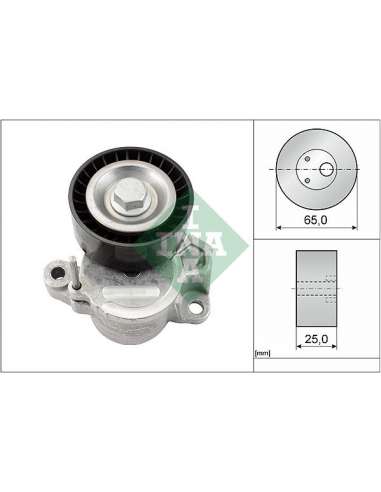 Brazo tensor, correa poli V Ina 534 0625 10 - Tensor  Correa auxiliar DriveAlign®