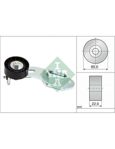 Brazo tensor, correa poli V Ina 534 0639 10 - Tensor  Correa auxiliar DriveAlign®