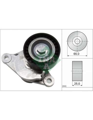 Brazo tensor, correa poli V Ina 534 0655 10 - Tensor  Correa auxiliar DriveAlign®