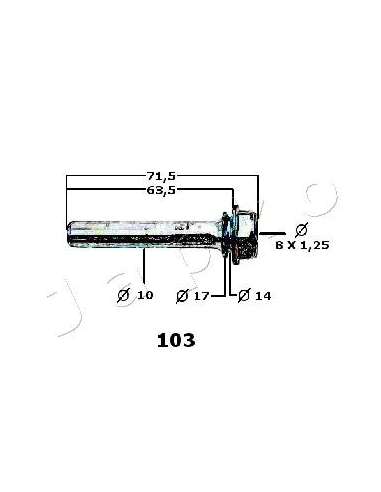 Juego de reparación, pinza de freno Japko 136103 - JAPKO JGO REP. PINZA FRENO