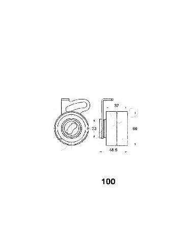 Tensor de correa, correa dentada Japko 45100 - JAPKO SEGMENTO PISTÓN IPS Parts