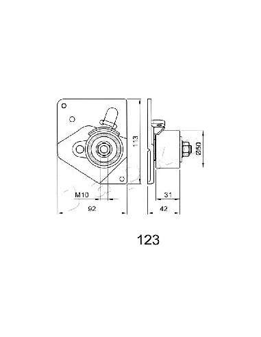 Tensor de correa, correa dentada Japko 45123 - JAPKO SEGMENTO PISTÓN IPS Parts