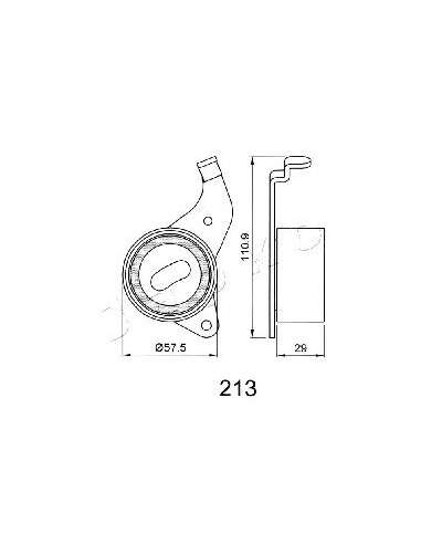 Tensor de correa, correa dentada Japko 45213 - JAPKO SEGMENTO PISTÓN IPS Parts