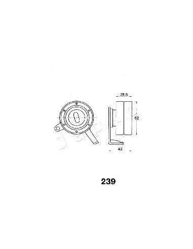 Tensor de correa, correa dentada Japko 45239 - JAPKO SEGMENTO PISTÓN IPS Parts