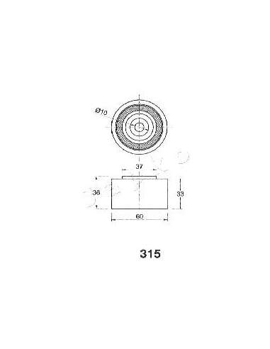 Tensor de correa, correa dentada Japko 45315 - JAPKO SEGMENTO PISTÓN IPS Parts