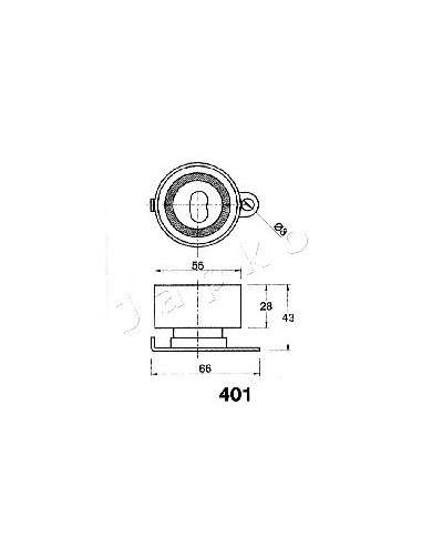 Tensor de correa, correa dentada Japko 45401 - JAPKO SEGMENTO PISTÓN IPS Parts