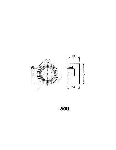 Tensor de correa, correa dentada Japko 45509 - JAPKO SEGMENTO PISTÓN IPS Parts