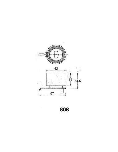 Tensor de correa, correa dentada Japko 45808 - JAPKO SEGMENTO PISTÓN IPS Parts