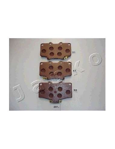 Juego de pastillas de freno Del. Japko 50291 - JAPKO JGO. PASTILLAS FRENO