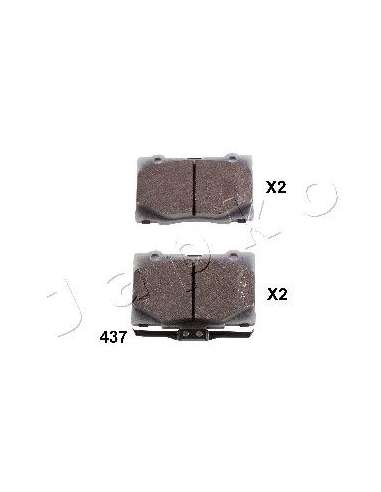 Juego de pastillas de freno Del. Japko 50437 - Brake Pad Set, disc brake