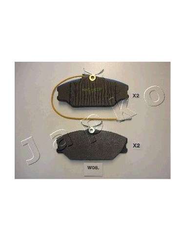 Juego de pastillas de freno Del. Japko 50W08 - Brake Pad Set, disc brake