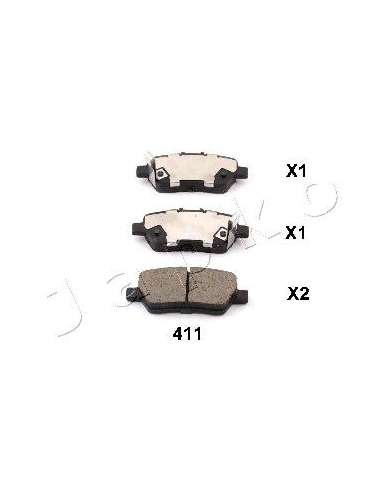 Juego de pastillas de freno Tras. Japko 51411 - Brake Pad Set, disc brake