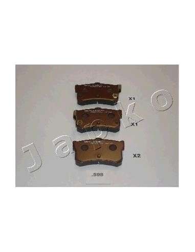 Juego de pastillas de freno Tras. Japko 51598 - JAPKO JGO. PASTILLAS FRENO