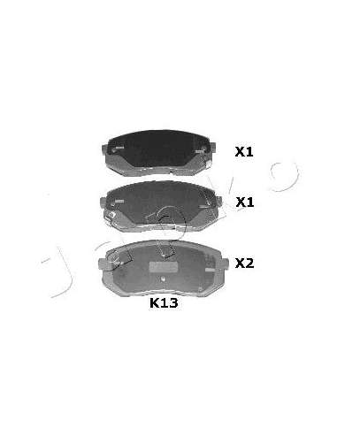 Juego de pastillas de freno Tras. Japko 51K13 - JAPKO Brake Pad Set, disc bra