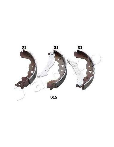 Juego de zapatas de frenos Tras. Japko 55015 - JAPKO JGO. ZAPATAS FRENO IPS Parts