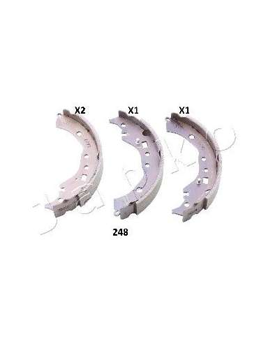 Juego de zapatas de frenos Tras. Japko 55248 - JAPKO JGO. ZAPATAS FRENO IPS Parts
