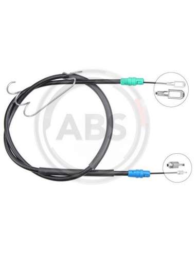 Cable de accionamiento, freno de estacionamiento Izq. Abs K13853 - CABLE FRENO FORD