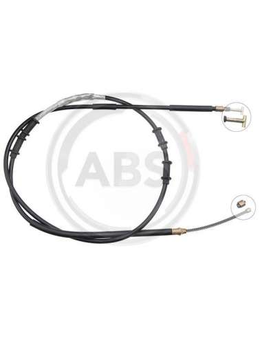 Cable de accionamiento, freno de estacionamiento Izq. Abs K14000 - CABLE FRENO FIAT
