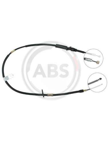 Cable de accionamiento, freno de estacionamiento Izq. Abs K14037 - CABLE FRENO HYUNDAI