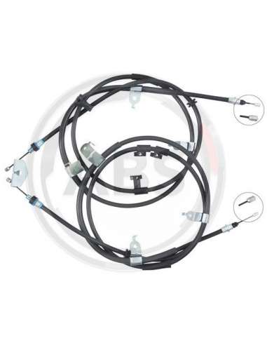 Cable de accionamiento, freno de estacionamiento Abs K14044 - CABLE FRENO FORD