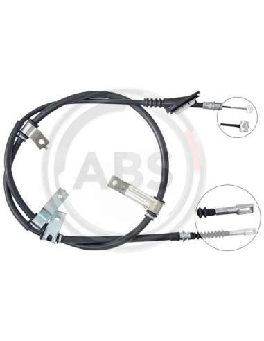 Cable de accionamiento, freno de estacionamiento Izq. Abs K14052 - CABLE FRENO KIA