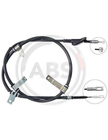Cable de accionamiento, freno de estacionamiento Der. Abs K14053 - CABLE FRENO KIA
