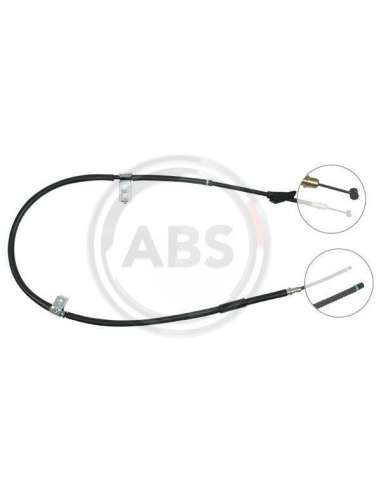 Cable de accionamiento, freno de estacionamiento Izq. Abs K14057 - CABLE FRENO HYUNDAI