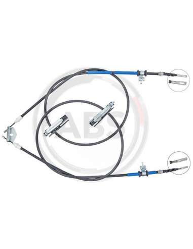 Cable de accionamiento, freno de estacionamiento Abs K14061 - CABLE FRENO FORD