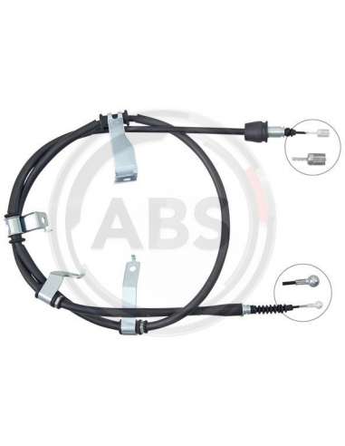 Cable de accionamiento, freno de estacionamiento Izq. Abs K14073 - CABLE FRENO KIA/HYUNDAI