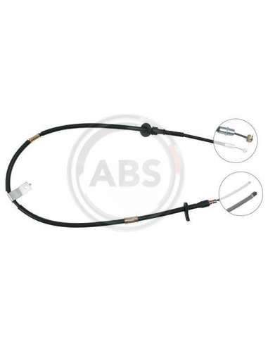 Cable de accionamiento, freno de estacionamiento Der. Abs K14078 - CABLE FRENO HYUNDAI