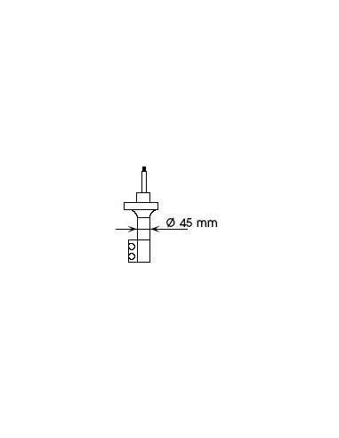 Amortiguador Tras. Izq. Kyb 322027 - KYB NISSAN SUNNY N14. IZQU Ultra SR