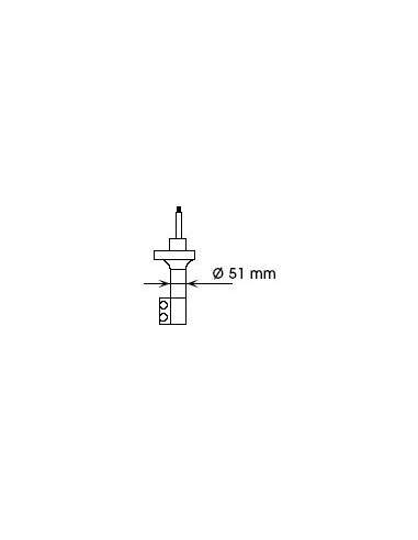 Amortiguador Tras. Der. Kyb 324005 -  EXTINGUIDA Nissan Sunny N14, 1 00NX B Ultra SR