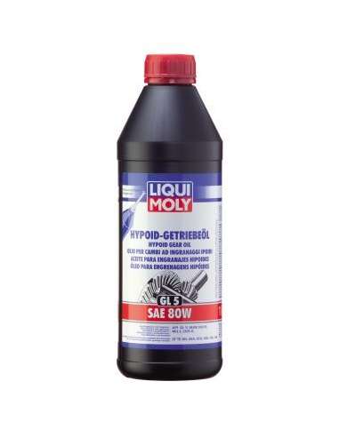 Liqui Moly 1025 - Aceite para engranajes hipoides GL5 SAE 80W - 1 Litro