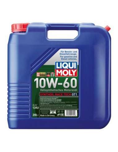 Liqui Moly 1392 - Aceite Synthoil Race Tech GT1 10W-60 20L