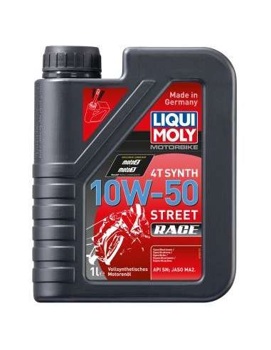 Liqui Moly 1502 - Aceite Motorbike 4T Synth 10W-50 Street Race 1L