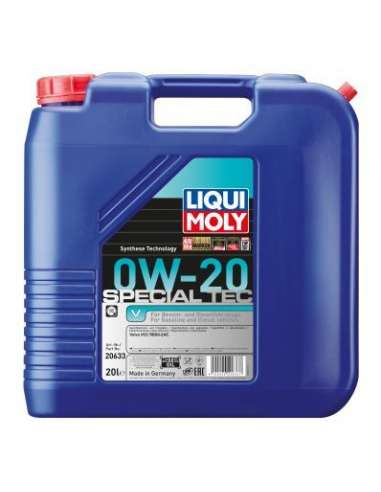 Aceite de motor Liqui Moly 20633 - LIQUI SPECIAL TEC V 0W2020L Special Tec V 0W-20