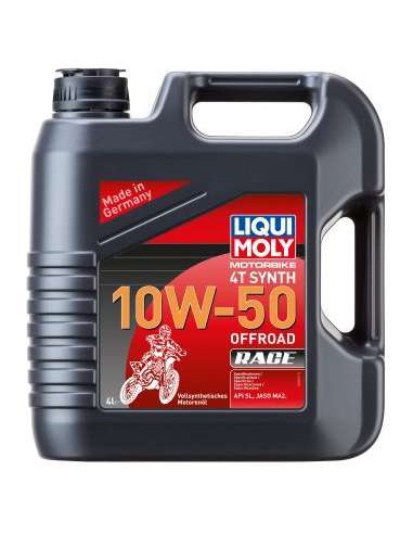 Aceite de motor Liqui Moly 3052 - LIQUI MOTORBIKE 4T SYN.10W50 O Motorbike 4T Synth 10W-50 Offroad Race